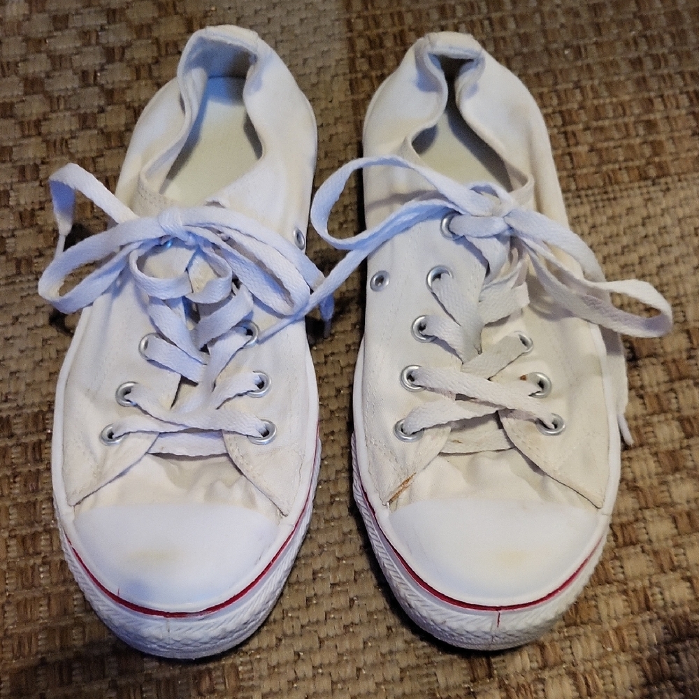 Classic White Canvas Sneakers